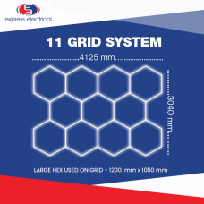 Hexagon Lighting 11 Grid System