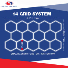 Hexagon Lighting 14 Grid System