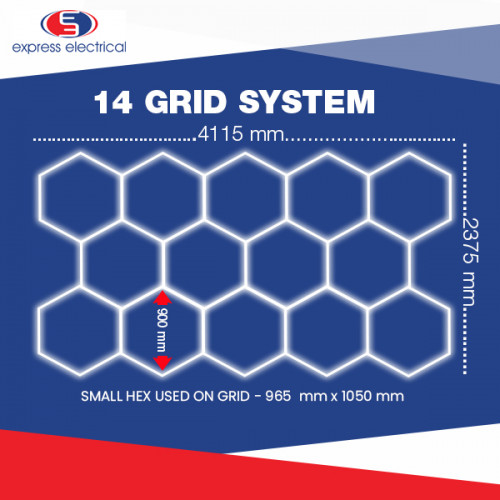 Hexagon Lighting 14 Grid System