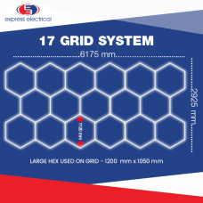 Hexagon Lighting 17 Grid System