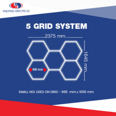 Hexagon Lighting 5 Grid System