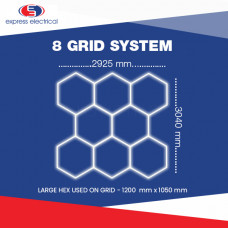 Hexagon Lighting 8 Grid System