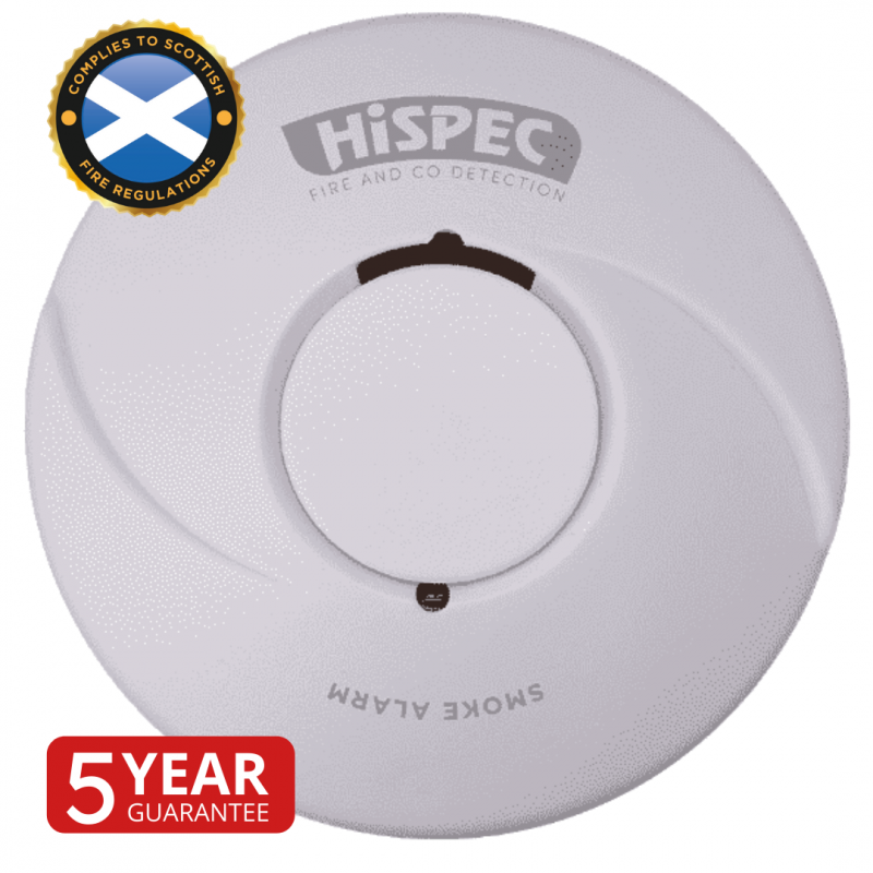 HiSPEC HSA/BP/RF10-PRO 10YR Lithium Battery Wireless Interlink Smoke Alarm 