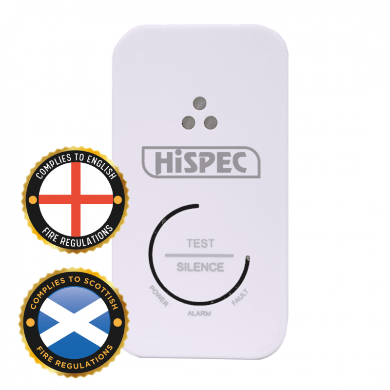 Hispec Carbon Monoxide Linkable Detector with Lithium Battery and