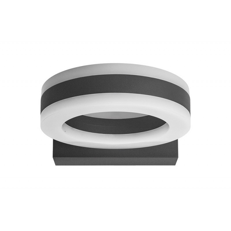 Integral LED Outdoor Ciclo Wall Light 11W:  Dark Grey - Warm White