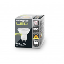 Integral GU10 4.9w LED Bulb 2700K Warm White Non Dimmable 36 Degree Bulb