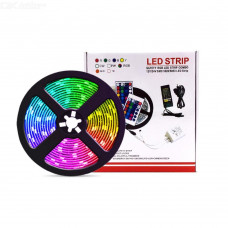 Led Strip Safety RGB LED COMBO 12V/24V SMD 3528/5050 LED Strip, P/N: 5050-60LED-strip light-IP65 RGB+44 Key controller