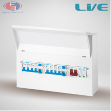 Live Electrical 16 Way Split Load Populated Consumer Unit 