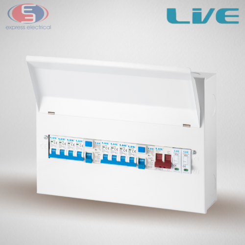 Live Electrical 18 Way Split Load Populated Consumer Unit 