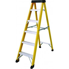 Fibreglass Ladder 6 Tread Yellow