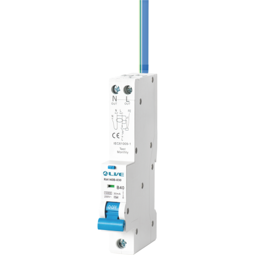 Live Electrical 6-63A 10kA 30mA C Curve Type A RCBO