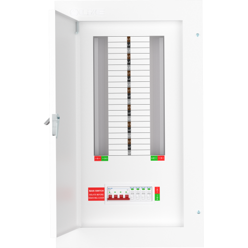 Live Electrical TPN14-125S 125 Amp 14 Way TPN Distribution Board with SPD