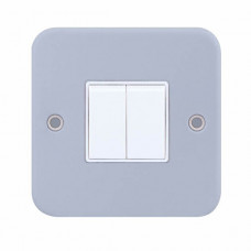 Selectric Metal Clad 2 Gang 10A 2 Way Switch