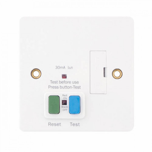13 Amp Fused RCD Connection Unit - Passive/Latching (Unswitched)