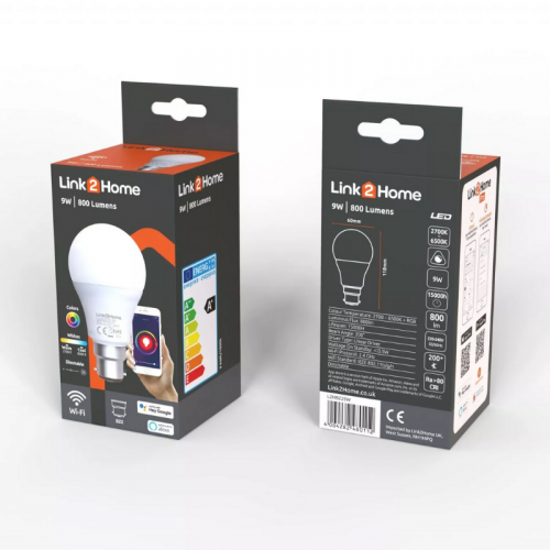 Link2Home E27 Wi-Fi LED Lamp with RGB