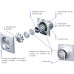 Blauberg Calm Low Noise Hush Quiet Energy Efficient Bathroom Extractor Fan 100mm White - Humidity