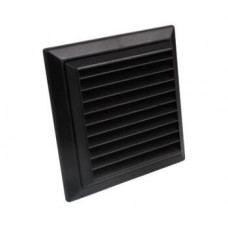 4" Fixed Grill Black 100mm