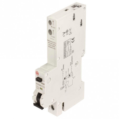 WYLEX NHXSBS1C16 RCBO SP 1MOD TYPE C 16A