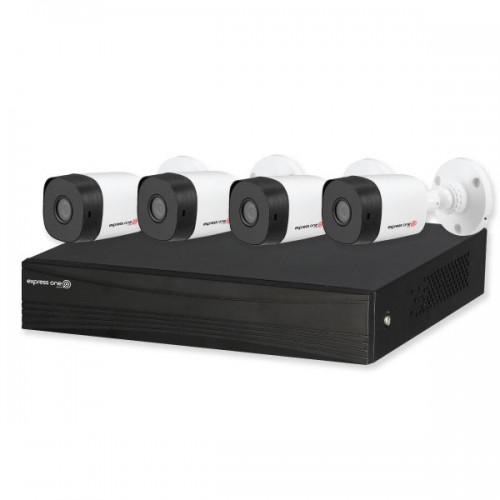 8CH DVR 2MP Kit with 4x Bullet Cameras