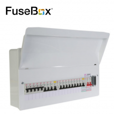 FuseBox 17 Usable Way Split Load Populated Consumer Unit 