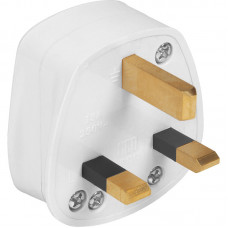 PLUG TOP 13A FUSED WHITE PVC