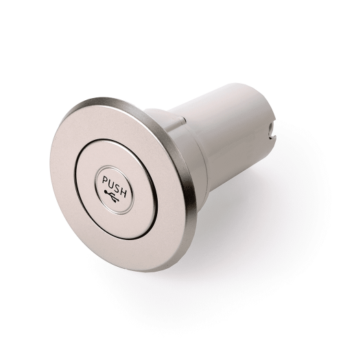 Hispec Britannia 3-Port Power Point and UK plug (Satin Chrome)