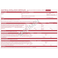 Docs-Store Electrical Installation Certificate BS 7671: 2018+A2:2022 Pack of 5