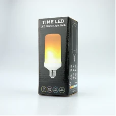 Time LED 5W Ambient Decorative Flame E27 Opaque White Lamp 774373
