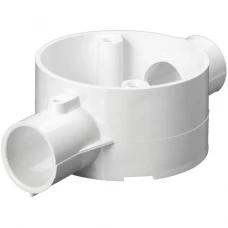 2-Way Through Box PVC 25mm White