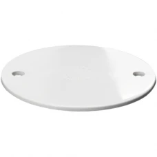 Circular Conduit Box Lid White
