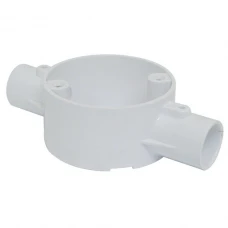 2-Way Through Box PVC 20mm White
