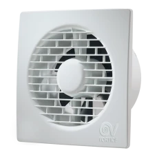 Vortice 11127 Punto Filo MF100/4 T White Slimline Axial Extractor Fan With Adjustable Timer - Integral Backdraught Shutter