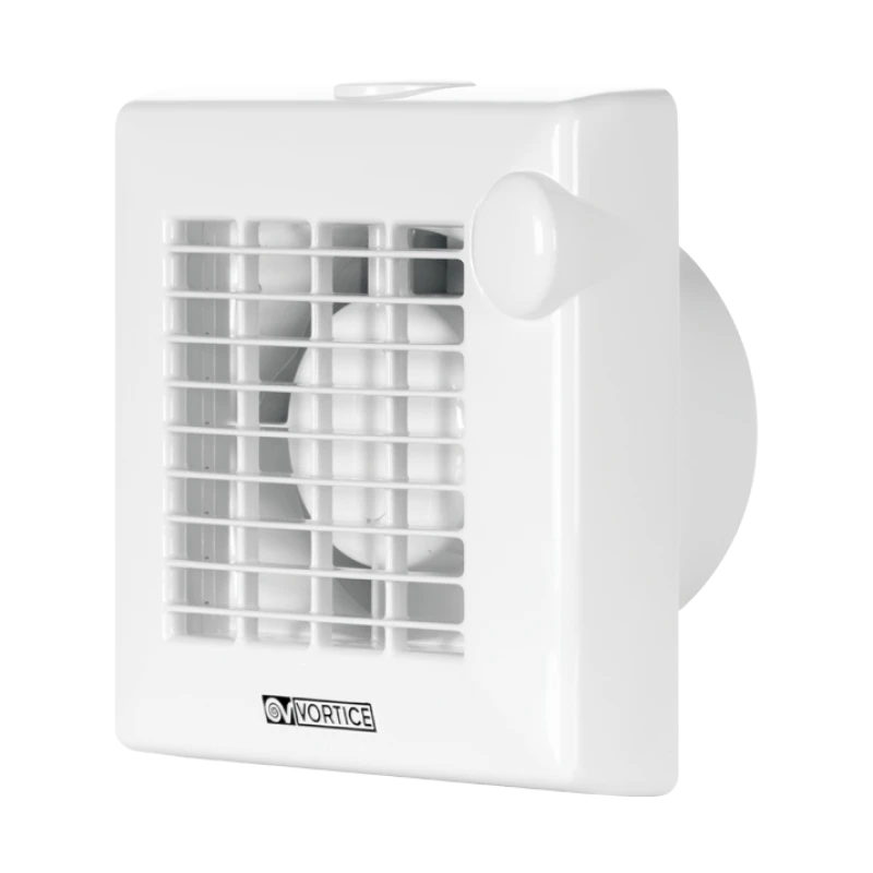 Vortice 11211 Punto M100/4" T White Wall Axial Extractor Fan With Adjustable Timer 100mm / 4 Inch 240V