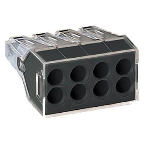 Wago 8-Way Push Wire Connector for Junction Boxes (x50)