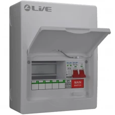 Live LSMC8M-SP 8 Way (5 Usable Way) Metal Clad Surge Protection Consumer Unit 100A Main Switch