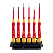 Wiha 6 Piece PicoFinish® VDE Micro Precision Slot/Phillips Screwdriver Set