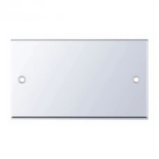Selectric 7M-Pro Polished Chrome 2 Gang Blank Plate