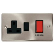 Cooker Plate with 45A DP Switch: 13A