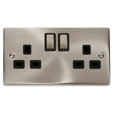 CLICK VPSC536BK SOCKET DP 2G SWD 13A