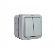 Hamilton Elemento R22Ngy Switch 2G 2 Way 10Ax Gry