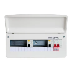 FuseBox 11 Way 2x80A 30mA Type A Dual RCD Consumer Unit