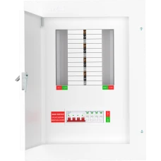 Live Electrical TPN08-125S 125 Amp 8 Way TPN Distribution Board with SPD