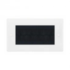 Selectric Smooth 2 Gang Brush Plate with Black Brush