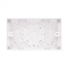 Selectric Smooth 2 Gang 25mm Surface Pattress Box 