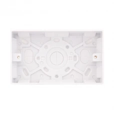 Selectric Smooth 2 Gang 35mm Surface Pattress Box