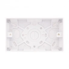Selectric Smooth 2 Gang 47mm Surface Pattress Box