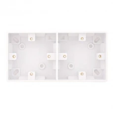 Selectric Smooth Dual 1 Gang 25mm Surface Pattress Box 