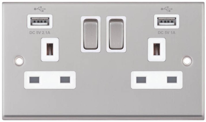 Selectric Satin Chrome White Insert 7MPRO Range