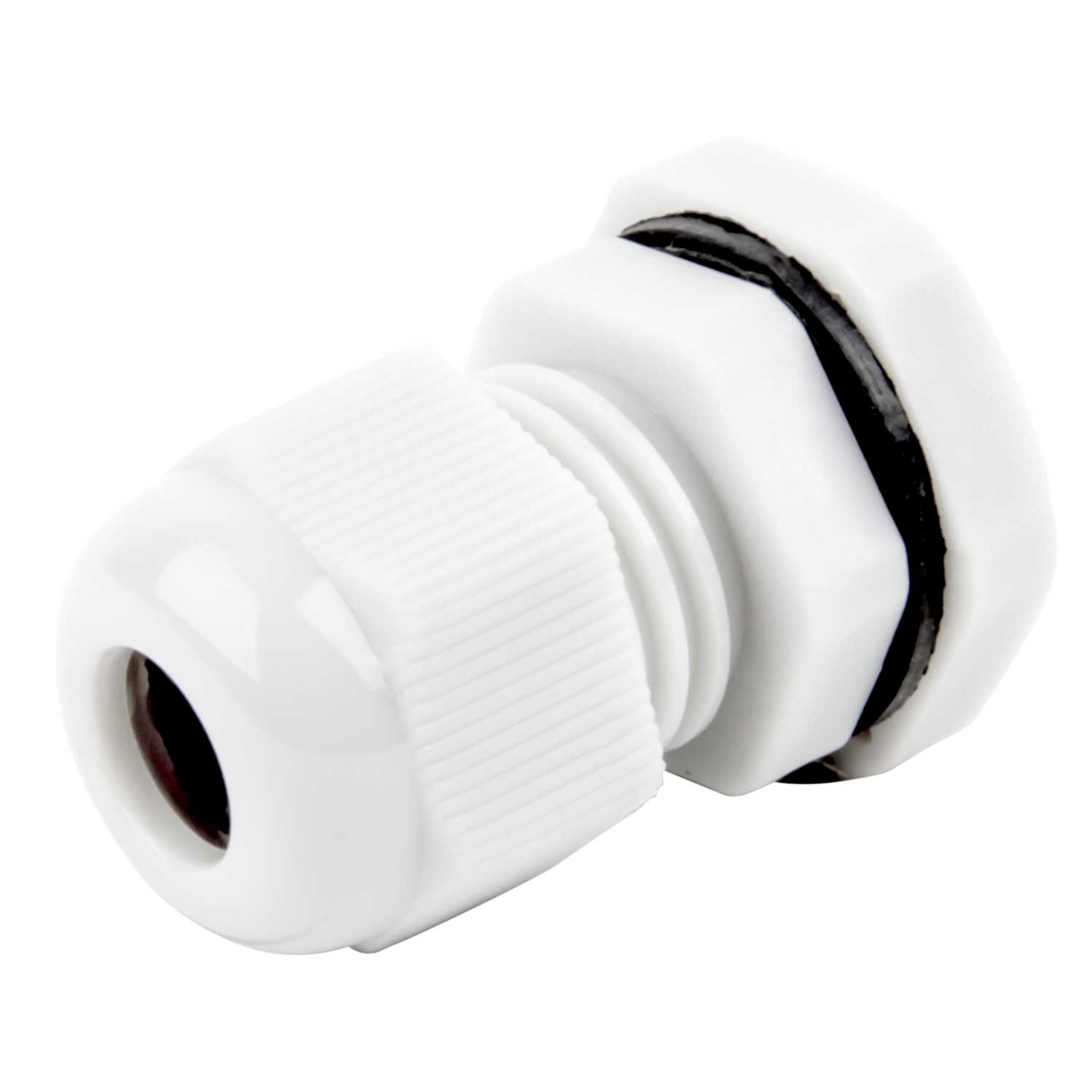 20mm White PVC Compression Gland (x10)