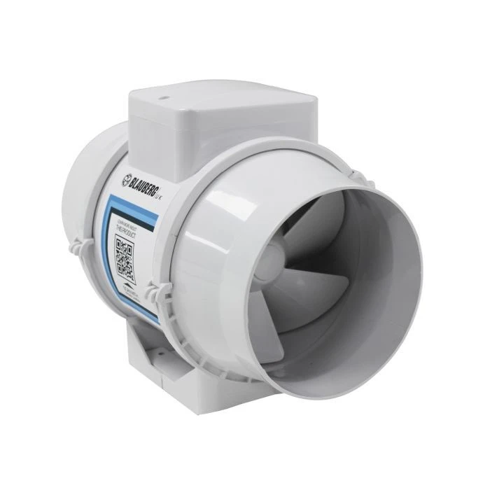 Blauberg TURBO-E-100-T Turbo-E In-Line Mixed Flow Extractor Fan with Timer 4 Inch